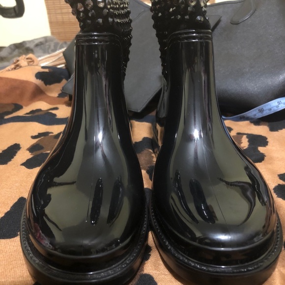 Michael Kors 
Dani Stone Detail Rubber Rain Bootie - Picture 9 of 9
